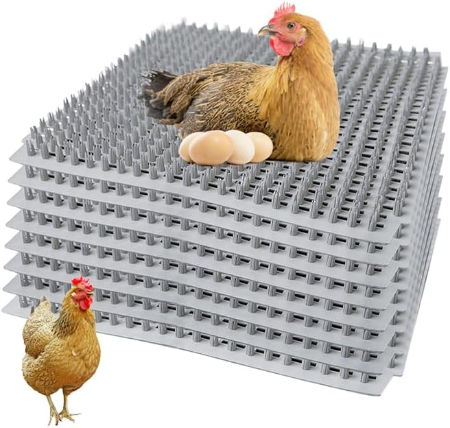 DETODDA 8PCS Chicken Nesting Box Pads for Chickens, Washable Chicken Nesting Pads, Reusable Chicken Coop Mats, Trimmable Laying Mats, Chicken Laying Boxes, Chicken Coop Accessories - Gray