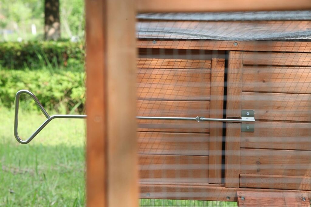 Wooden Chicken Coops Cages Poultry Pet House 80‘’ Large Two Tiers w/Egg Box Run Rabbit Hutch Enclosure Garden Backyard Cage Indoor and Outdoor Use (80 Inches)