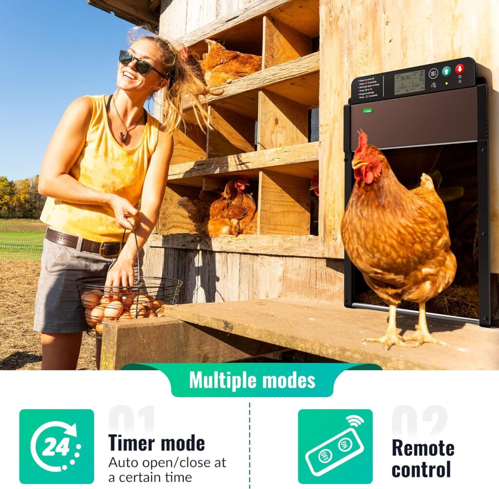 Automatic Chicken Coop Door Solar Powered Auto Coop Door Opener