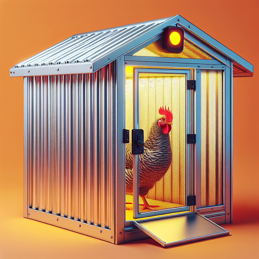 Automatic Chicken Coop Door Solar Powered - Opener, Auto Chicken Coops Doors with Timer  Light Sensor Aluminum Chicken Coops Door with Remote Control Weatherproof Multi-Modes Poultry Coop Door(Black)