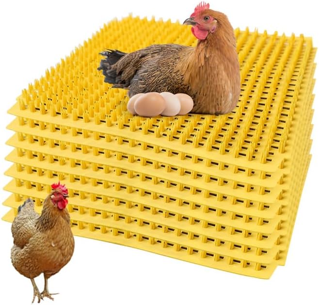 Chicken Nesting Box Pads for Chickens, 8PCS Washable Chicken Nesting Pads, Reusable Nesting Pads for Chicken Laying Boxes, Trimmable Size Egg Laying Mats, Chicken Coop Accessories - Yellow