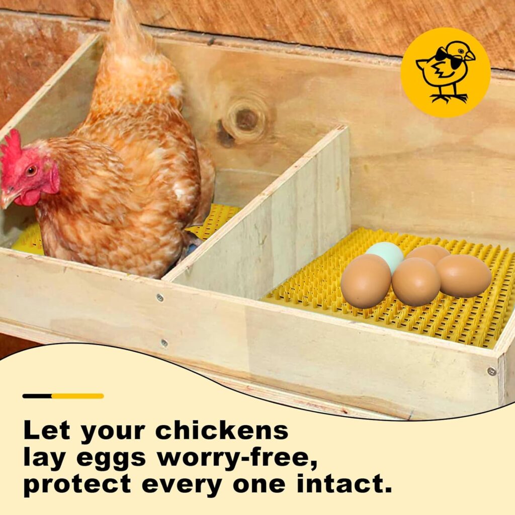 Chicken Nesting Box Pads for Chickens, 8PCS Washable Chicken Nesting Pads, Reusable Nesting Pads for Chicken Laying Boxes, Trimmable Size Egg Laying Mats, Chicken Coop Accessories - Yellow