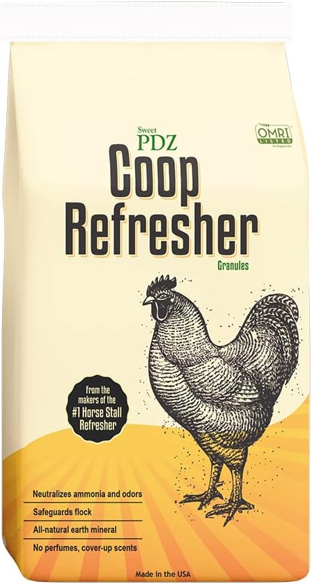 Sweet PDZ - Coop Refresher - Zeolite Odor Eliminator - Essential Chicken Coop Accessory - 10 lbs